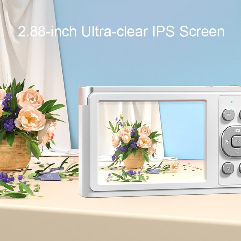 NNEIDS 4K 8X Optical Zoom Telescopic Lens Digital Camera With Card Reader & Wiper - Black