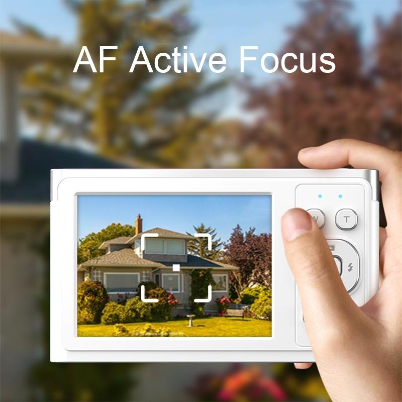 NNEIDS 4K 8X Optical Zoom Telescopic Lens Digital Camera With Card Reader & Wiper - Black