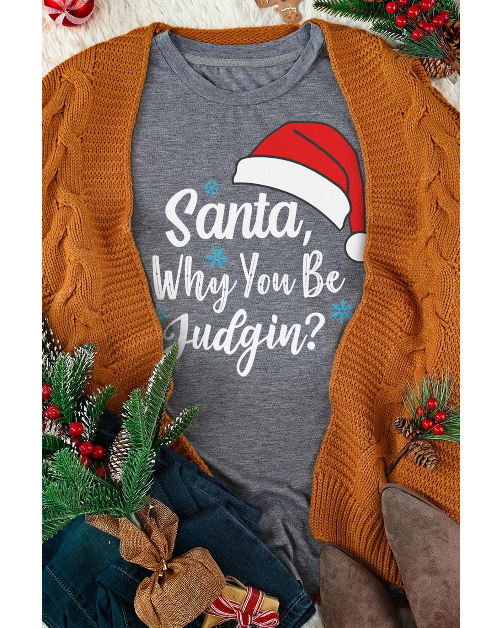 NNEDSZ Azura Exchange Santa Hat Snowflake Tee - 2XL